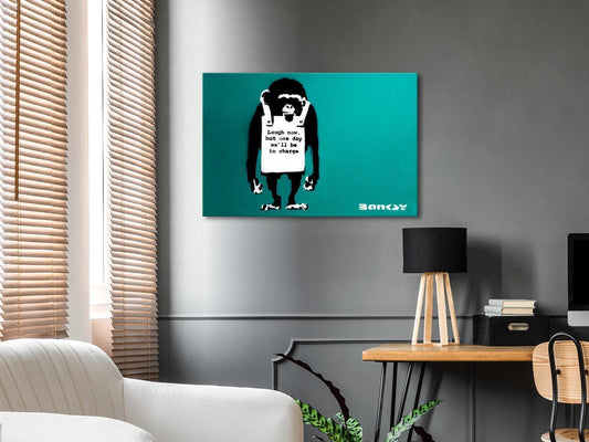 Leinwandbild - Angry Monkey (1 Part) Vertical Artgeist