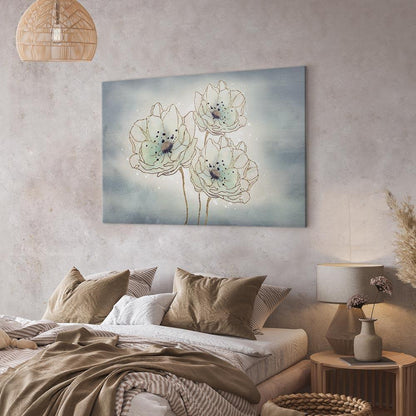 Leinwandbild - Ocean Flowers (1 Part) Wide