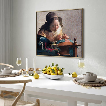 Leinwandbild - Jan Vermeer – The Lacemaker