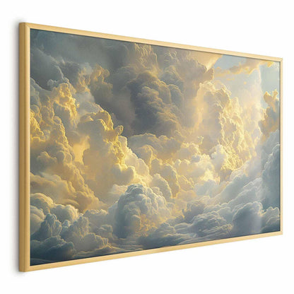 Poster - Last Breath of the Day: Clouds Illuminated by Evening Glow