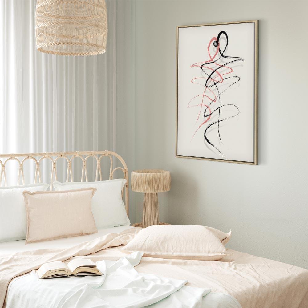 Leinwandbild - Tangled Passion (1 Part) Vertical