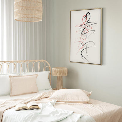 Leinwandbild - Tangled Passion (1 Part) Vertical