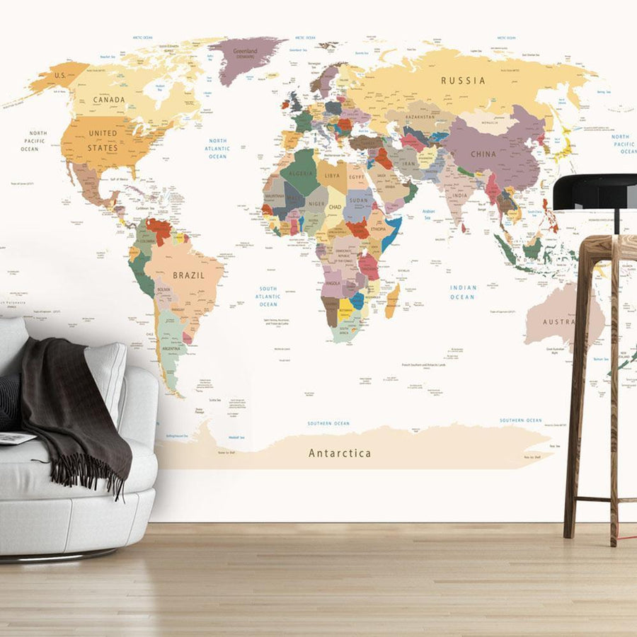 Fototapete - World Map Artgeist