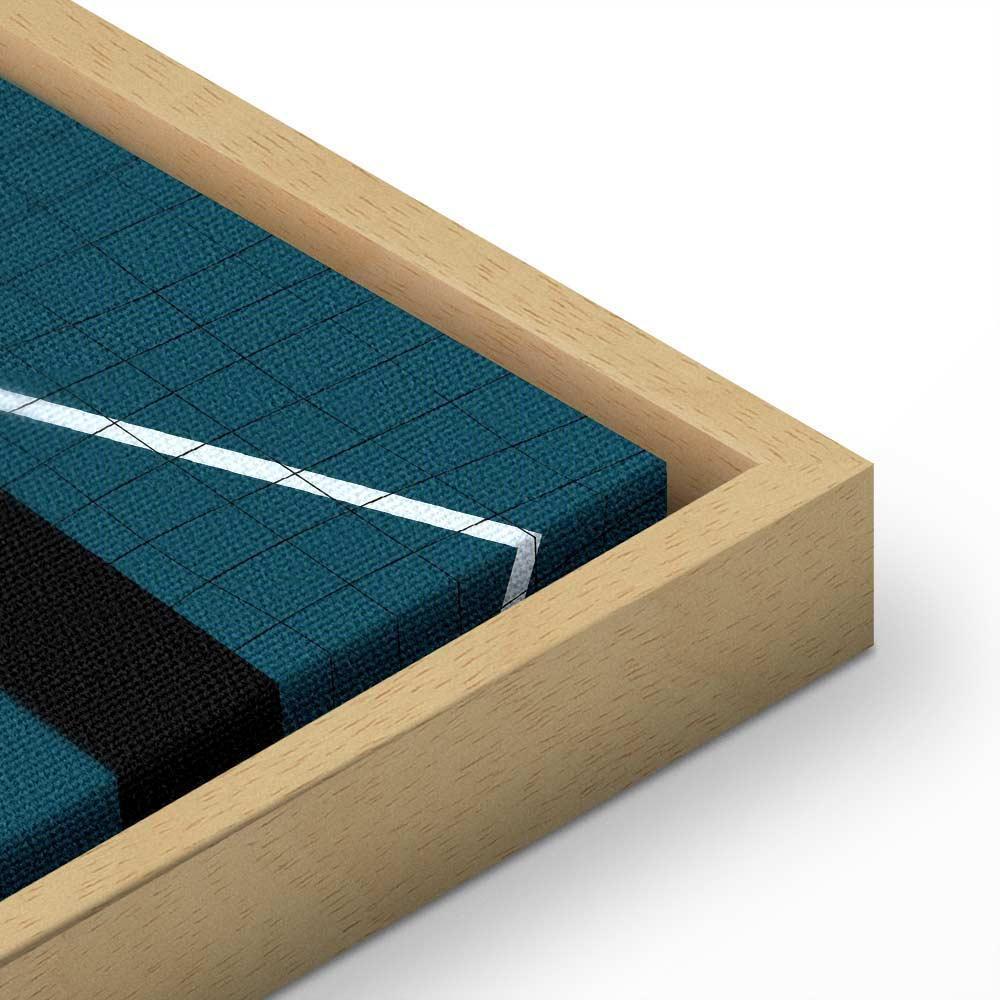 Leinwandbild - Female Tennis Player With a Red Racket on the Court - Graphics