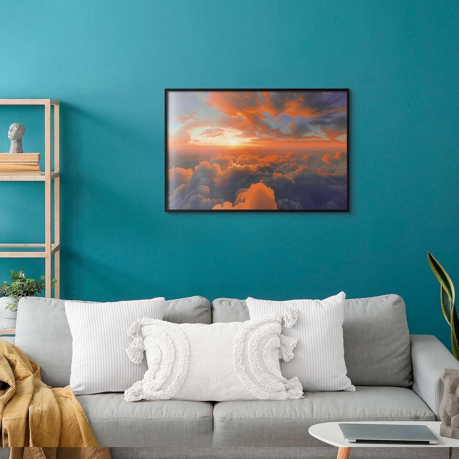 Poster - When Dawn Tickles the Clouds: A Color Show on the Morning Sky Artgeist