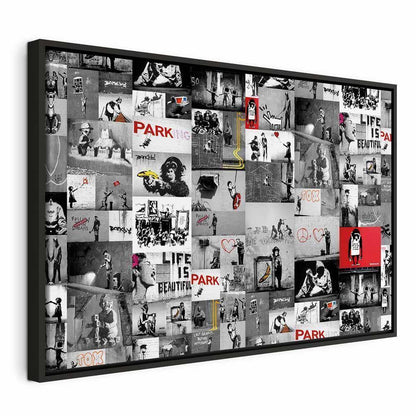 Leinwandbild - Street Art: Banksy