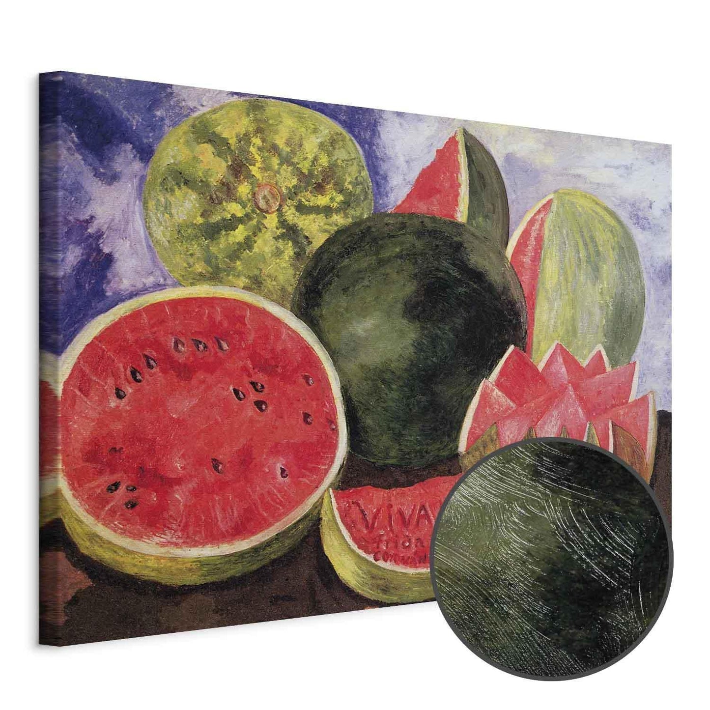 Leinwandbild - Frida Kahlo – Viva la Vida