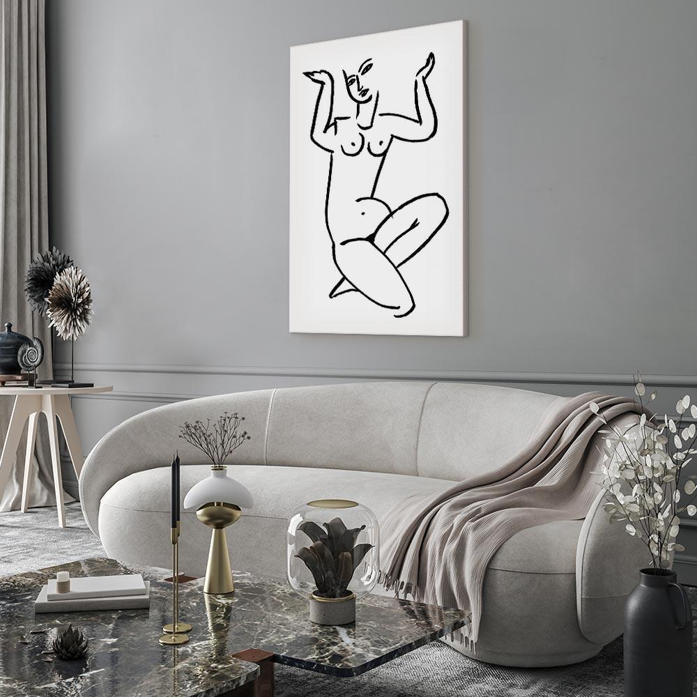 Leinwandbild - Uncertain Encouragement (1 Part) Vertical