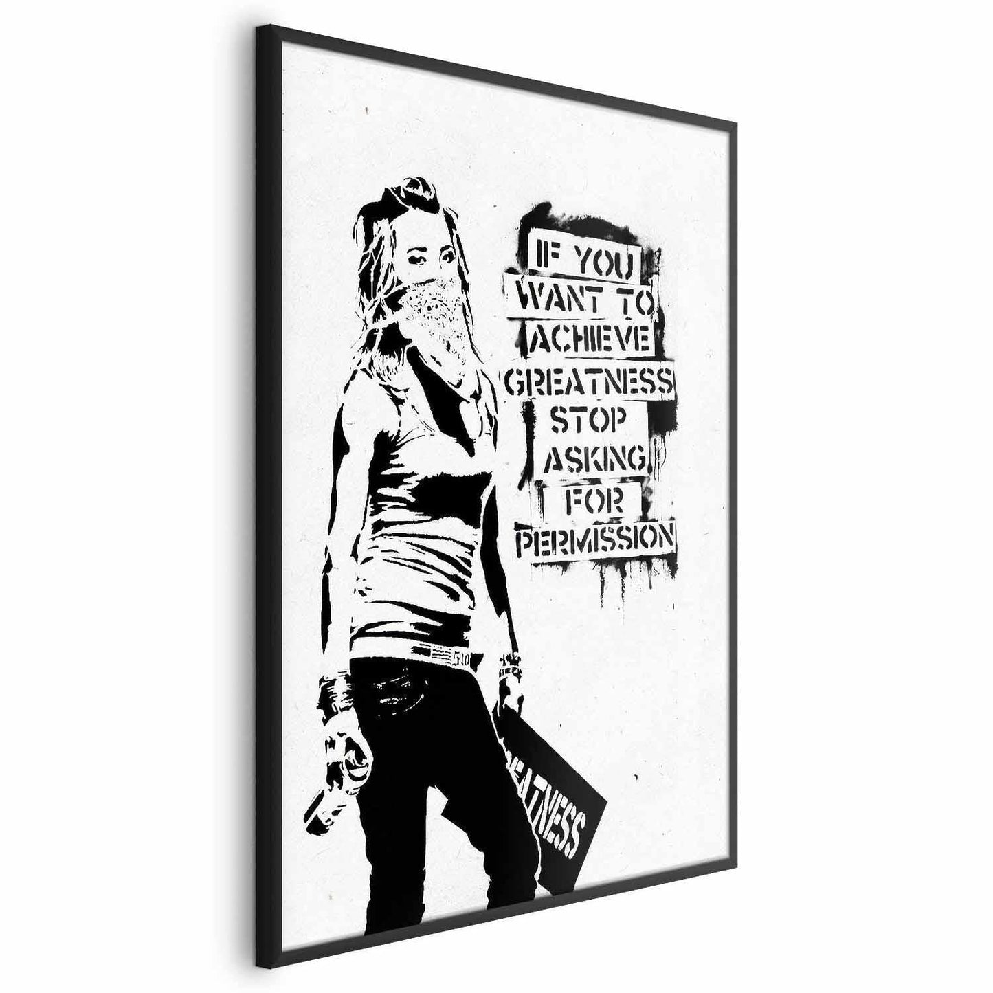 Poster - Girl with Graffiti Artgeist