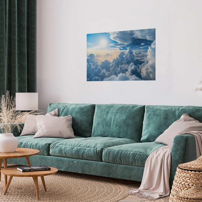 Poster - Symphony of Light: Sun and Clouds Playing Together on a Beautiful Sky