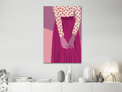 Leinwandbild - Strawberry Lady (1 Part) Vertical Artgeist