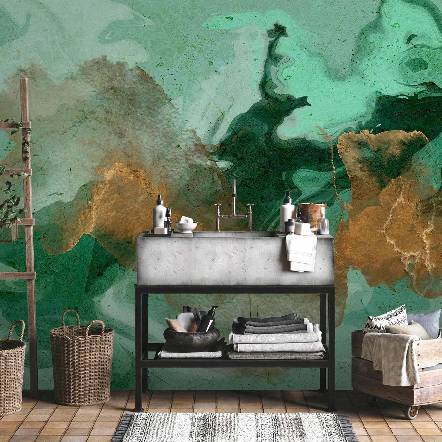 Fototapete - Malachite Play