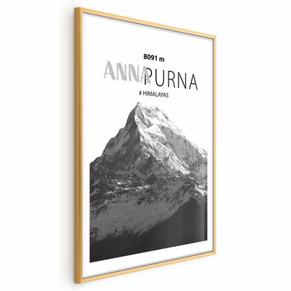 Poster - Majestic mountain peak Annapurna mountain crown mountain landscape