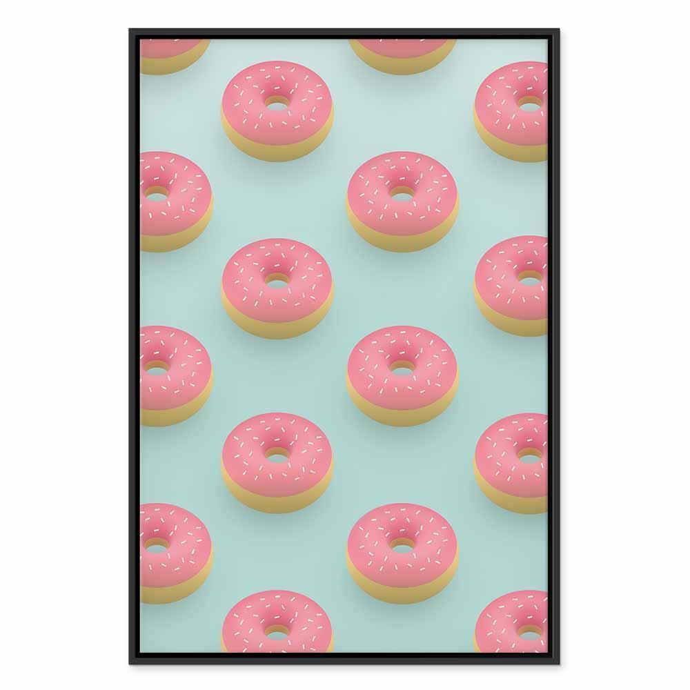 Leinwandbild - Pastel Donuts (1 Part) Vertical