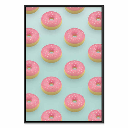 Leinwandbild - Pastel Donuts (1 Part) Vertical