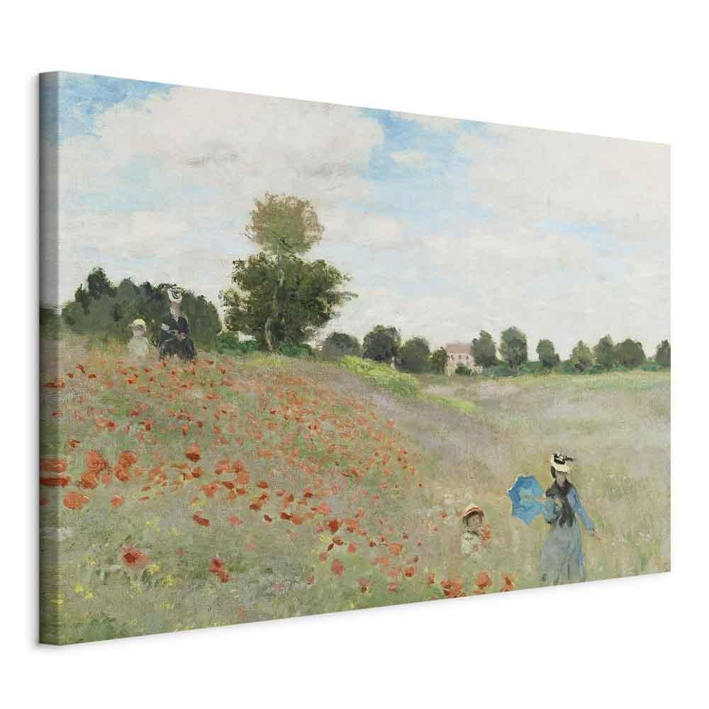 Leinwandbild - Claude Monet – Poppy Field near Argenteuil