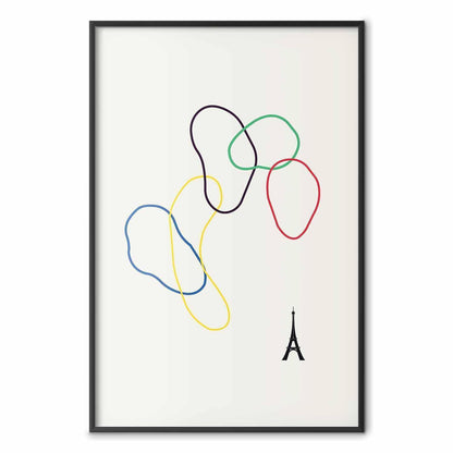 Poster - Colorful Circles - digital graphic - minimalism