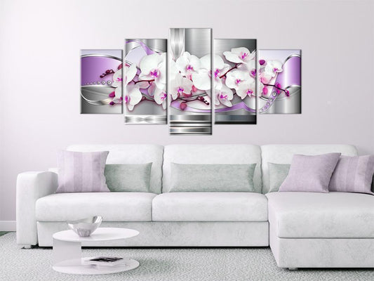 Leinwandbild - Elegante Orchideen mit fantasievollem Flair