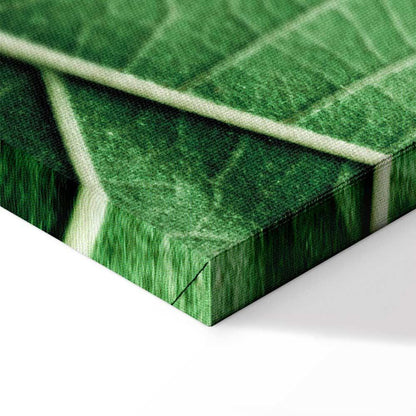 Leinwandbild - Malachite Leaf (1 Part) Vertical