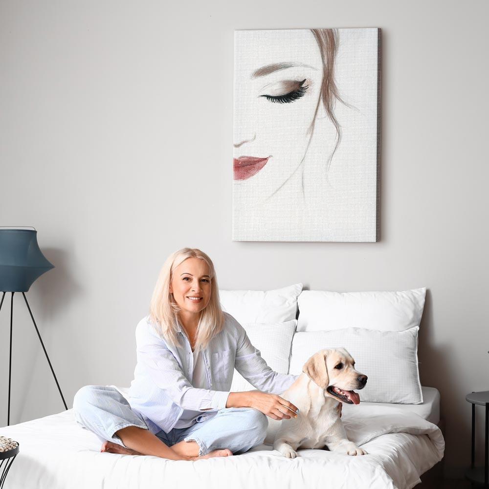 Leinwandbild - Delicate Beauty (1 Part) Vertical