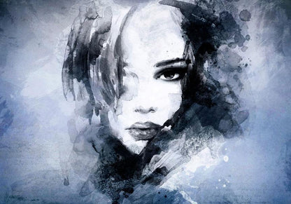 Fototapete Blue Enigma – Abstraktes Wanddesign in Blau
