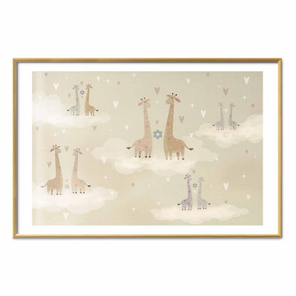 Poster - Loving Giraffes