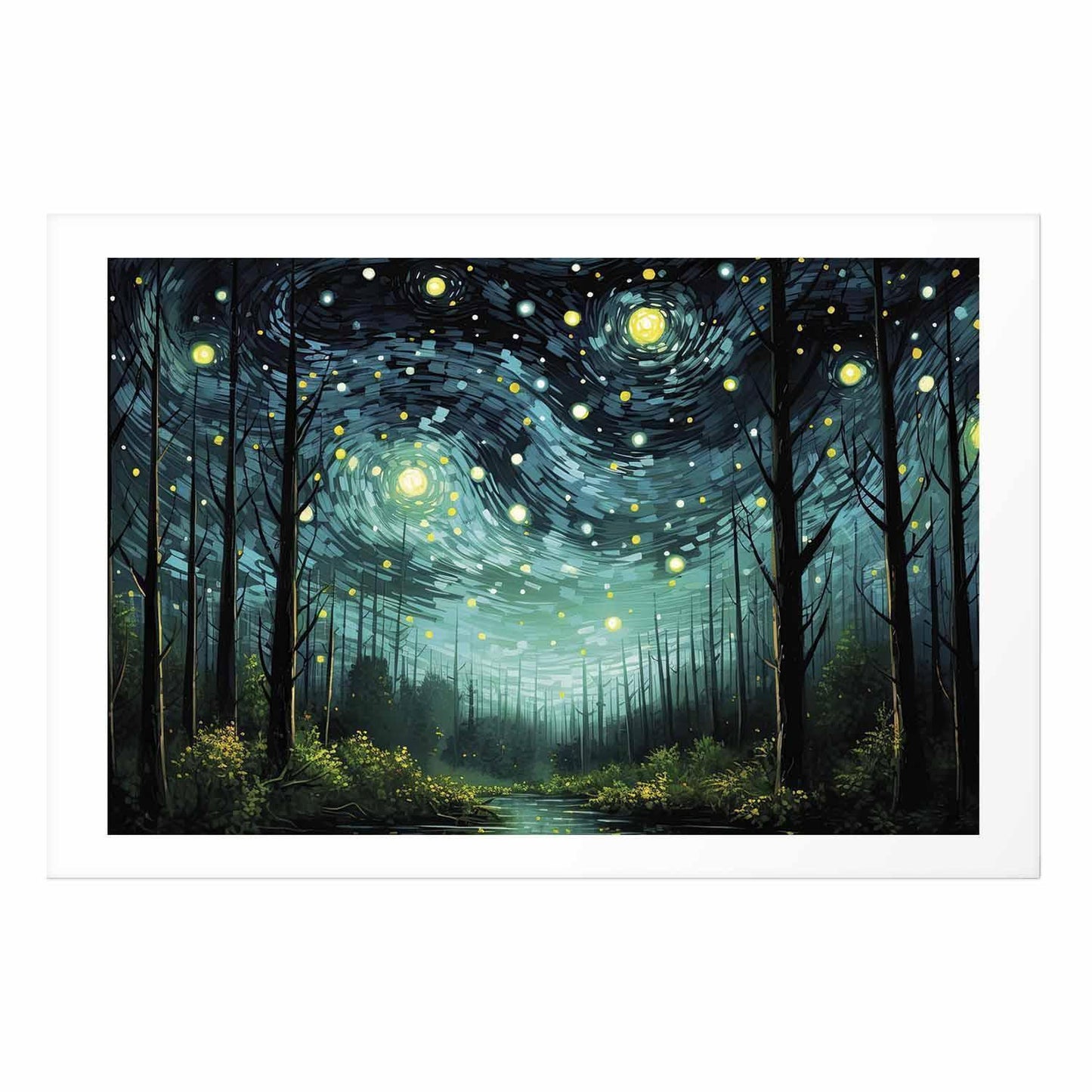 Poster - Starry night - a contemporary version of Van Gogh's night sky
