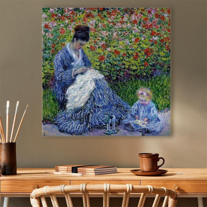 Leinwandbild - Claude Monet – Madame Monet and Her Son