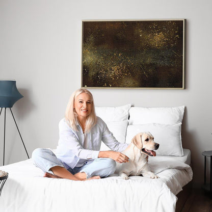 Leinwandbild - Golden Constellation (1 Part) Wide