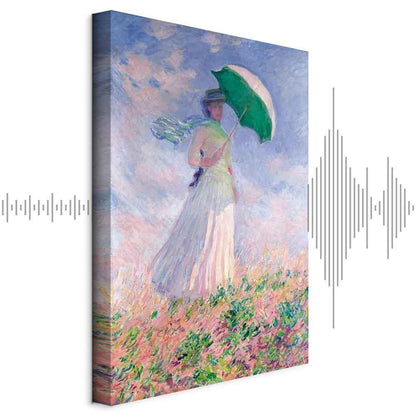 Leinwandbild - Claude Monet – Woman with a Parasol, facing right