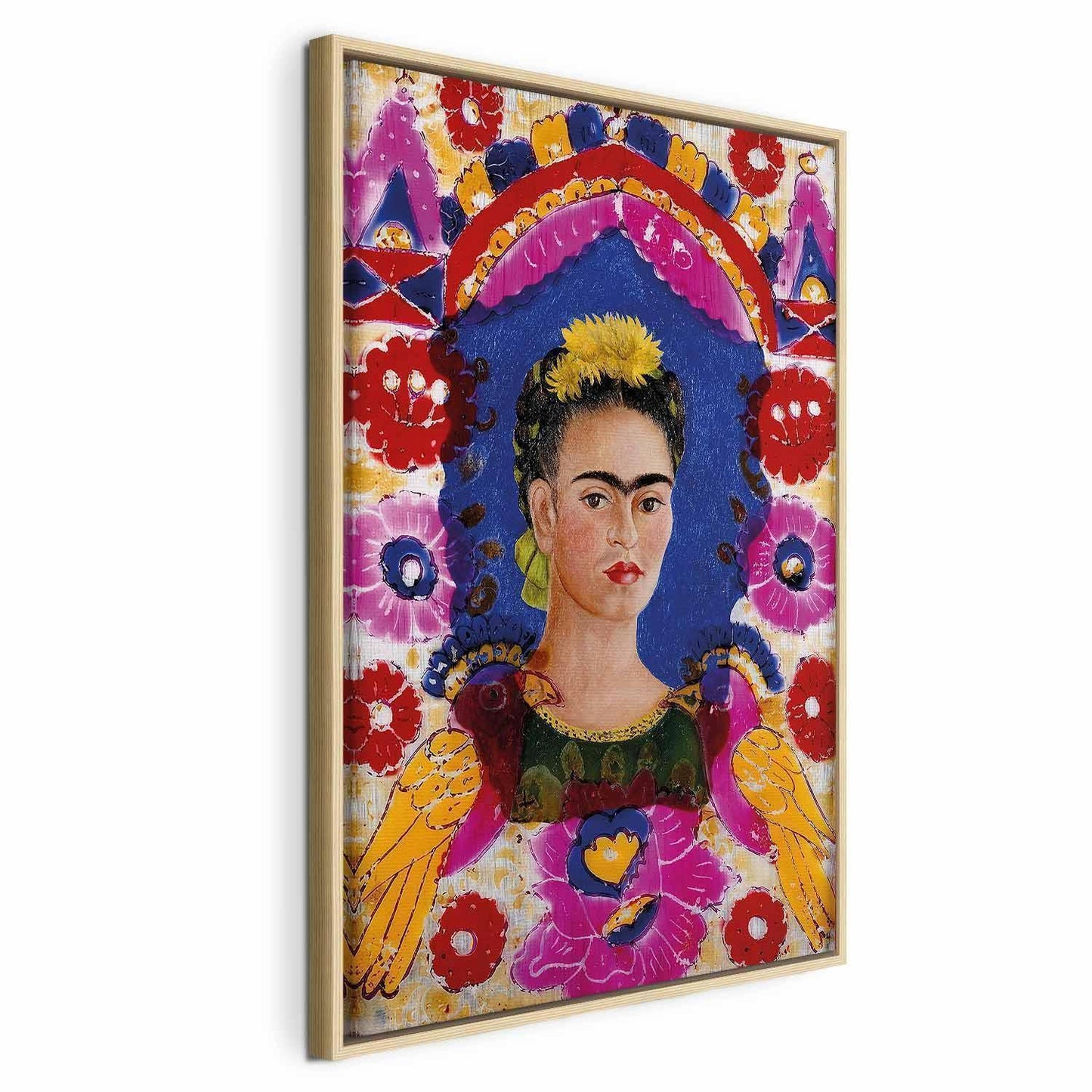Leinwandbild - Frida Kahlo – The Frame (Self-Portrait)