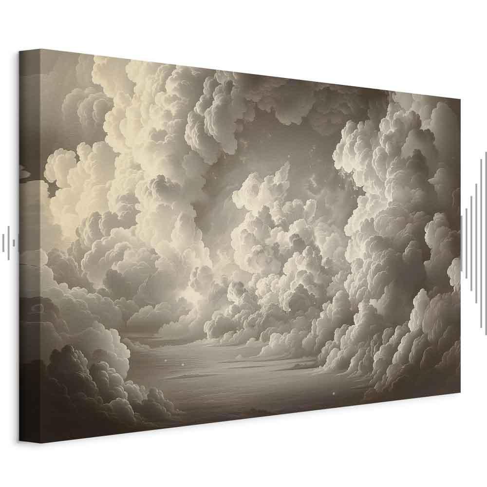 Leinwandbild - Whisper of Illuminated Clouds: Soft Play of Light in the Theater of the Heavens