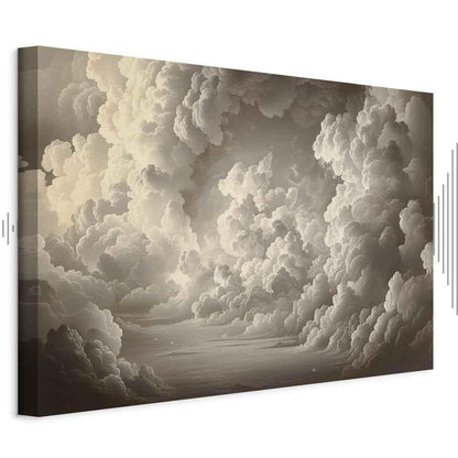 Leinwandbild - Whisper of Illuminated Clouds: Soft Play of Light in the Theater of the Heavens