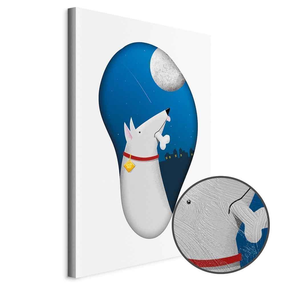 Leinwandbild - Dog Dreams (1 Part) Vertical