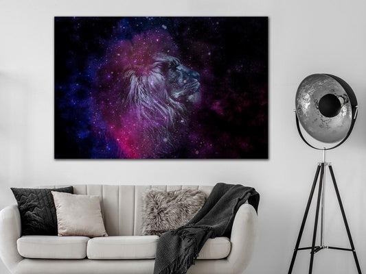 Leinwandbild - Cosmic Lion (1 Part) Wide Artgeist
