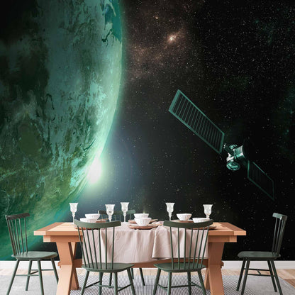 Fototapete Grüner Planet – Fantasievolle Naturwelt fürs Zimmer Sawelt