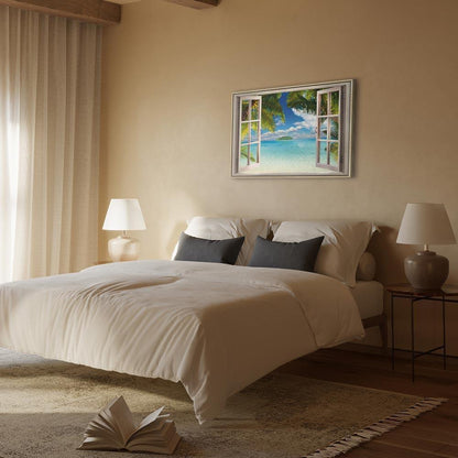 Leinwandbild - Window: Sea View