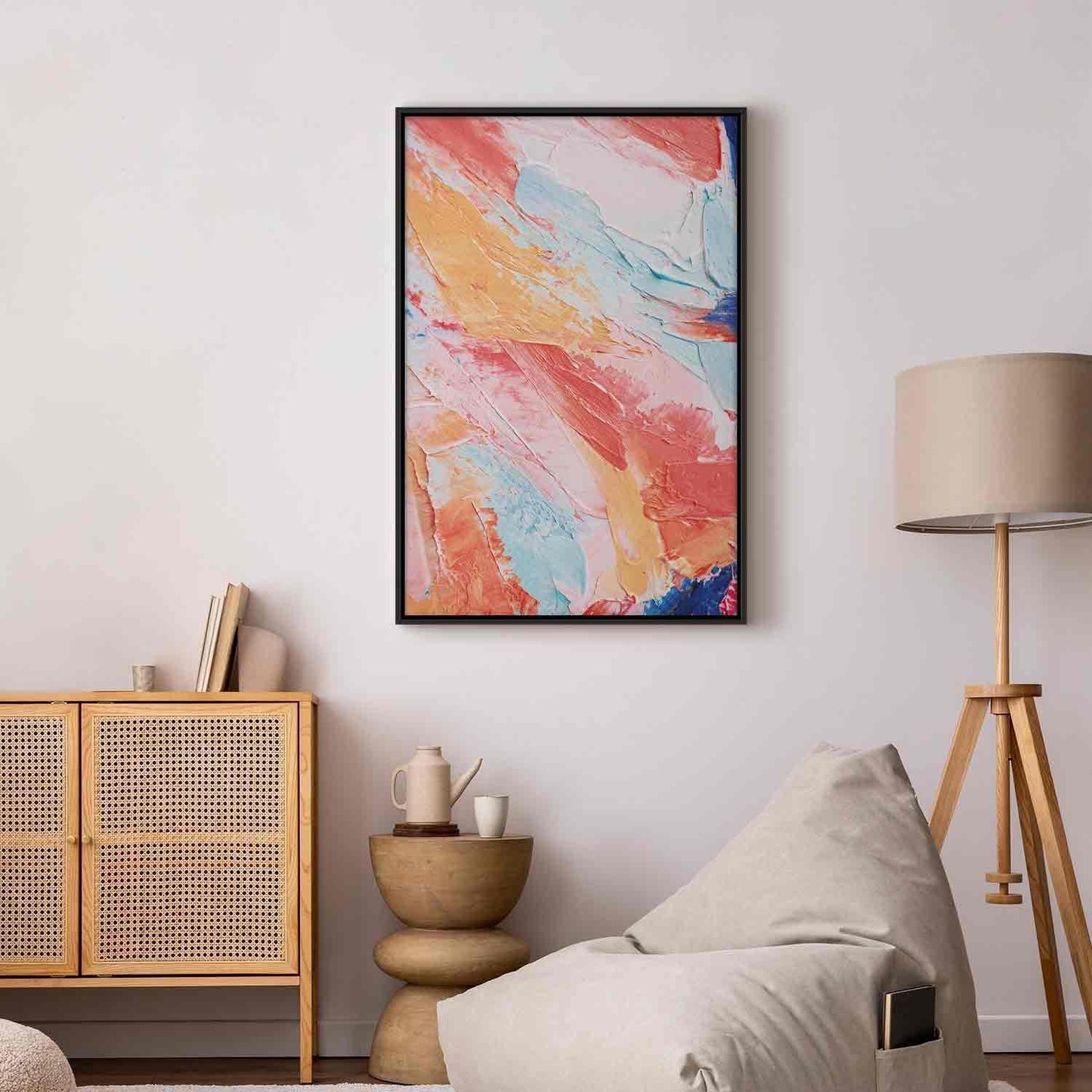 Leinwandbild - Spring Shades - A Colorful Mix of Warm and Cool Tones on Canvas