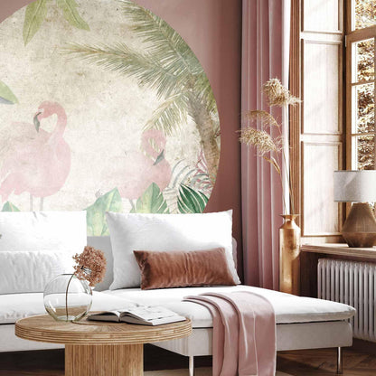 Runde Fototapete - Birds in the jungle