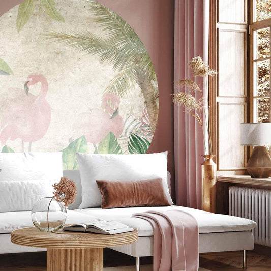 Runde Fototapete - Birds in the jungle