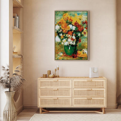 Leinwandbild - Pierre-Auguste Renoir – Chrysanthemums