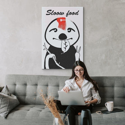 Leinwandbild - Sloth Trendsetter (1 Part) Vertical