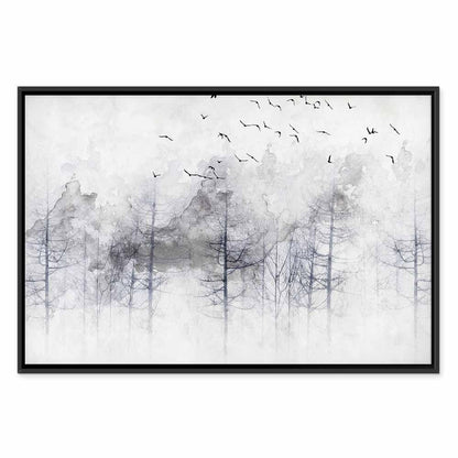 Leinwandbild - Winter Forest (1 Part) Wide