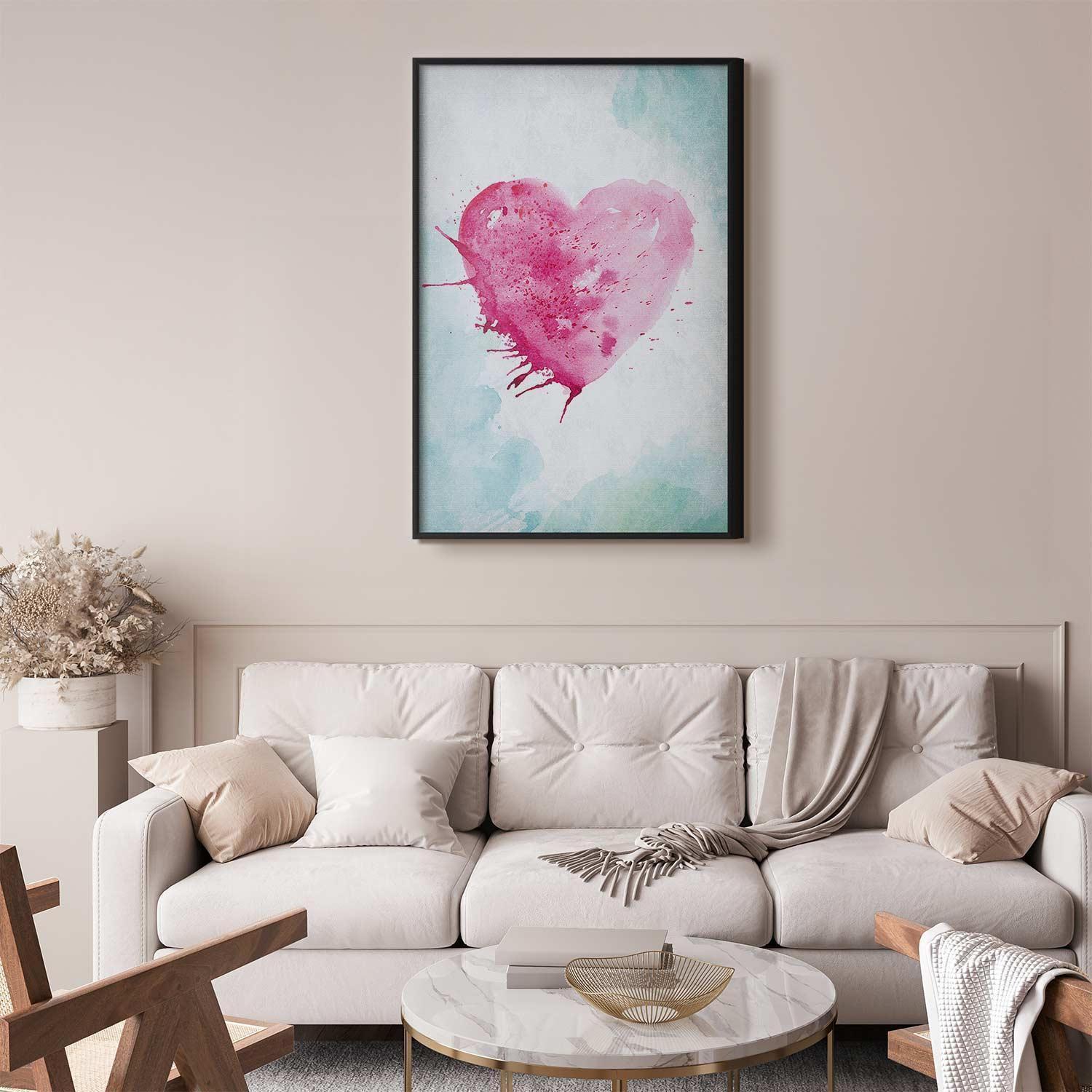 Poster - Watercolor Heart Artgeist