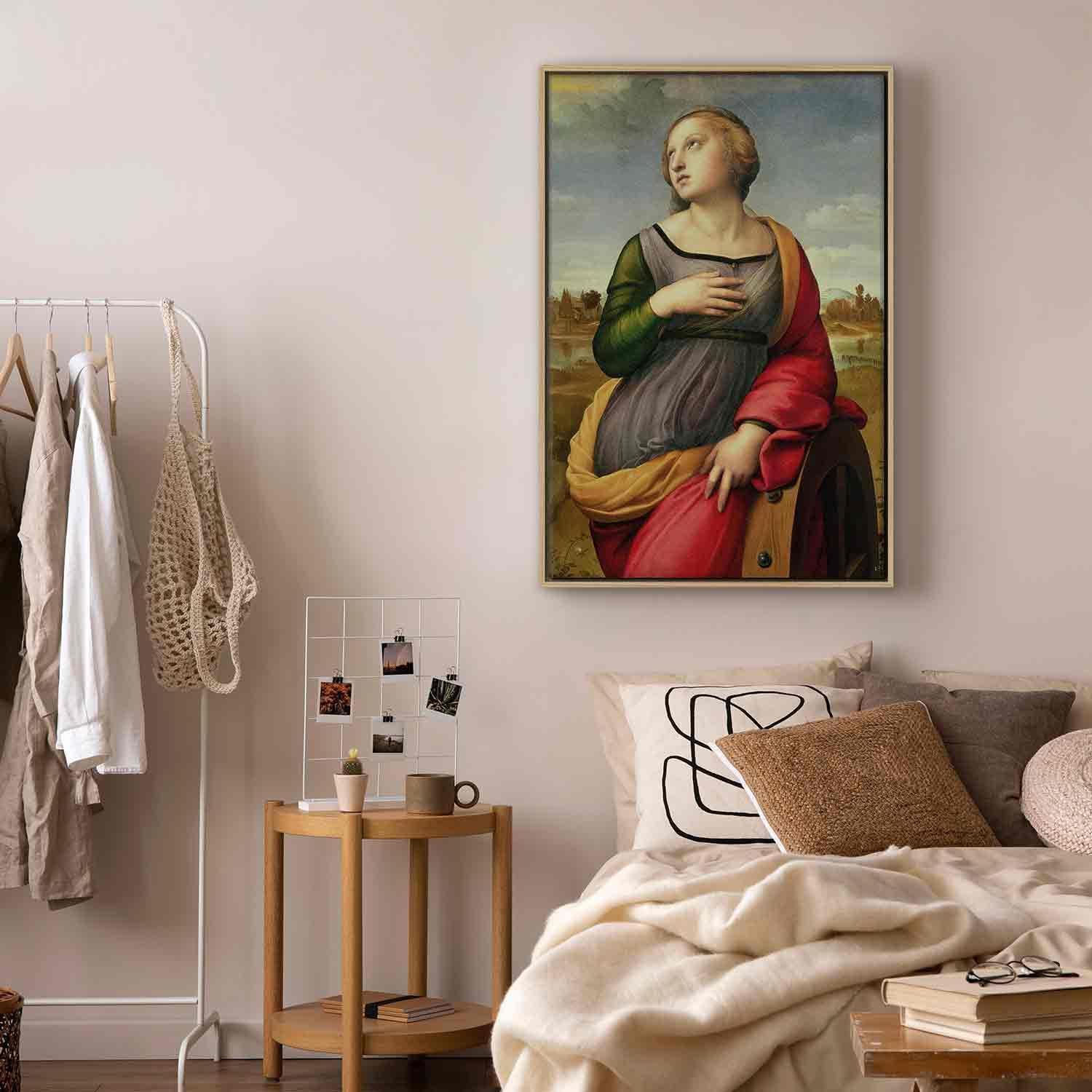 Leinwandbild - St Catherine of Alexandria (Rafael Santi) Artgeist