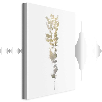 Leinwandbild - Golden Branch (1 Part) Vertical