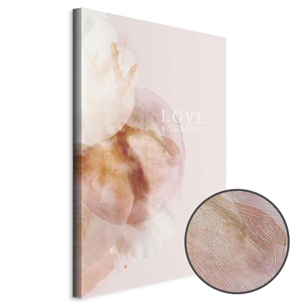 Leinwandbild - Love Yourself (1 Part) Vertical