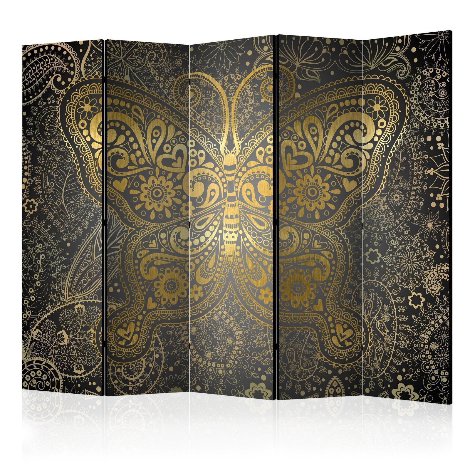 Paravent - Golden Butterfly II Artgeist