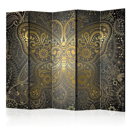 Paravent - Golden Butterfly II Artgeist