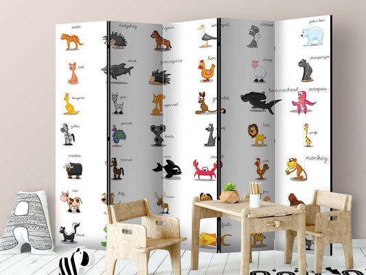 Paravent - Learning by playing (animals) II Artgeist